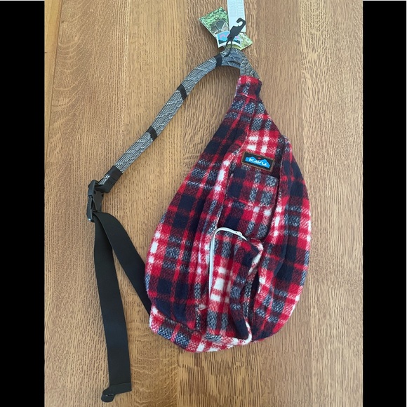 Kavu Plaid Rope Sling Bag - Picture 6 of 16